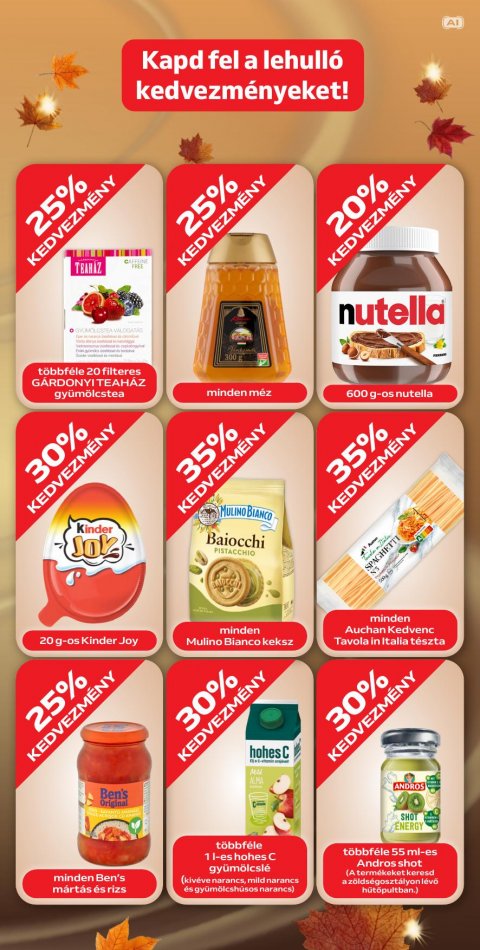 AUCHAN Hipermarket Őszi kuponnapok akciós újság
