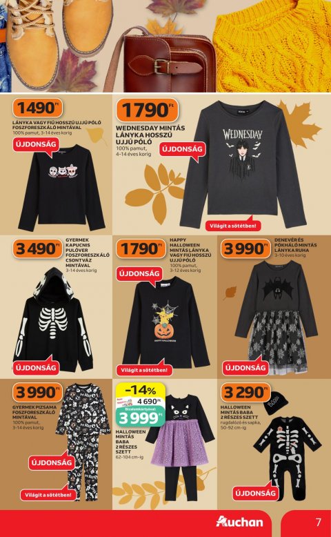AUCHAN Hipermarket Őszi ruha ajánlataink akciós újság