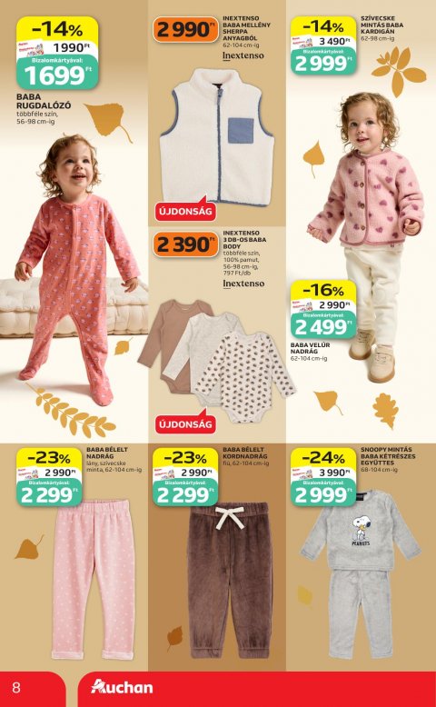 AUCHAN Hipermarket Őszi ruha ajánlataink akciós újság