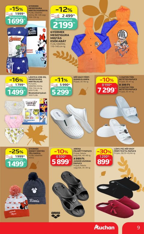 AUCHAN Hipermarket Őszi ruha ajánlataink akciós újság