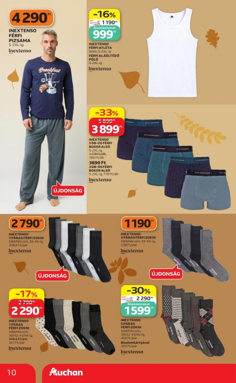 AUCHAN Hipermarket Őszi ruha ajánlataink akciós újság