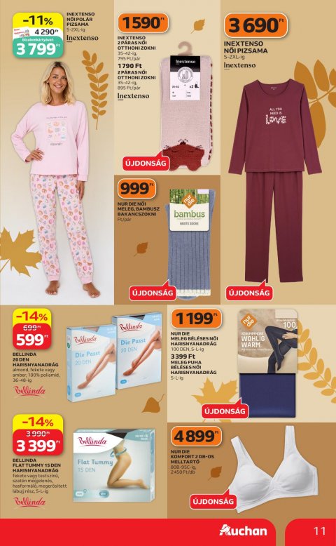 AUCHAN Hipermarket Őszi ruha ajánlataink akciós újság