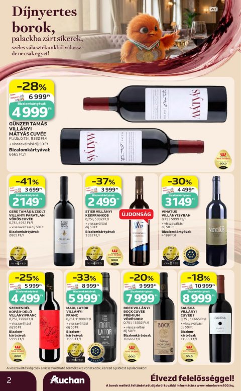 AUCHAN Hipermarket Bor ajánlataink akciós újság