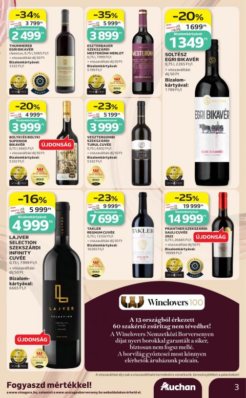 AUCHAN Hipermarket Bor ajánlataink akciós újság