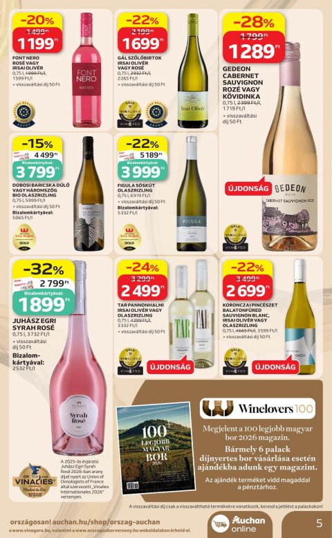 AUCHAN Hipermarket Bor ajánlataink akciós újság