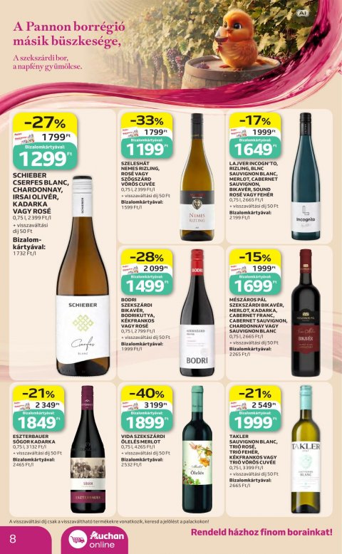 AUCHAN Hipermarket Bor ajánlataink akciós újság