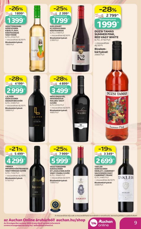 AUCHAN Hipermarket Bor ajánlataink akciós újság