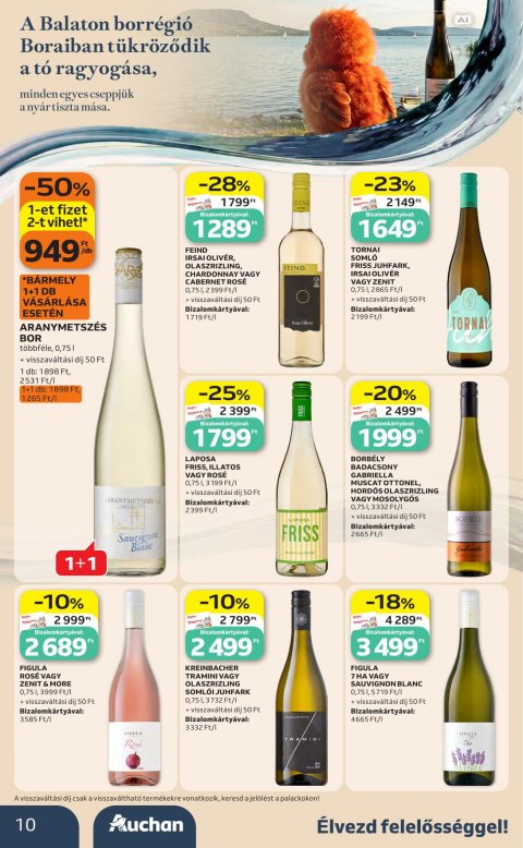 AUCHAN Hipermarket Bor ajánlataink akciós újság