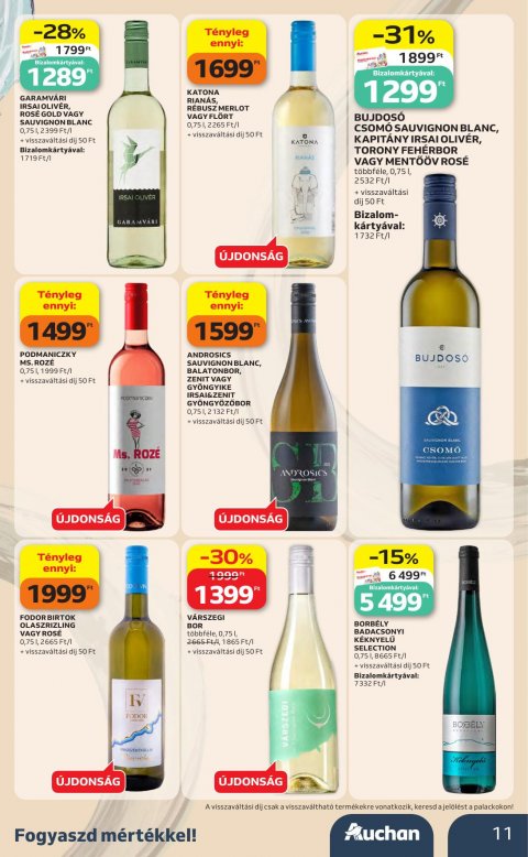 AUCHAN Hipermarket Bor ajánlataink akciós újság