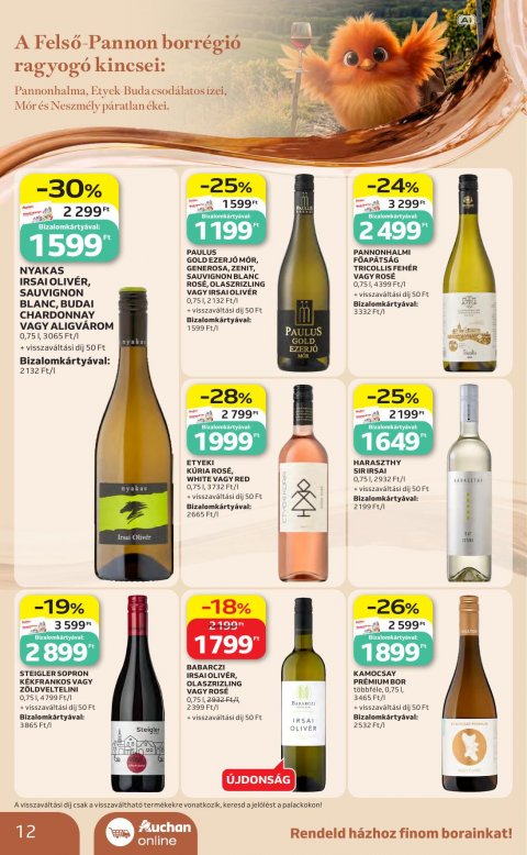 AUCHAN Hipermarket Bor ajánlataink akciós újság