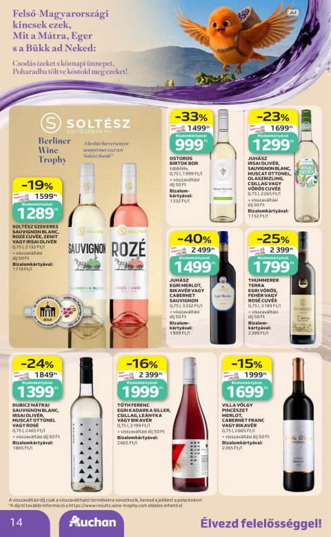AUCHAN Hipermarket Bor ajánlataink akciós újság