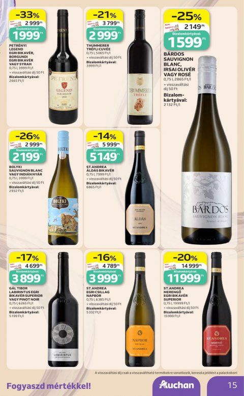 AUCHAN Hipermarket Bor ajánlataink akciós újság