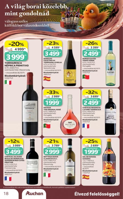 AUCHAN Hipermarket Bor ajánlataink akciós újság