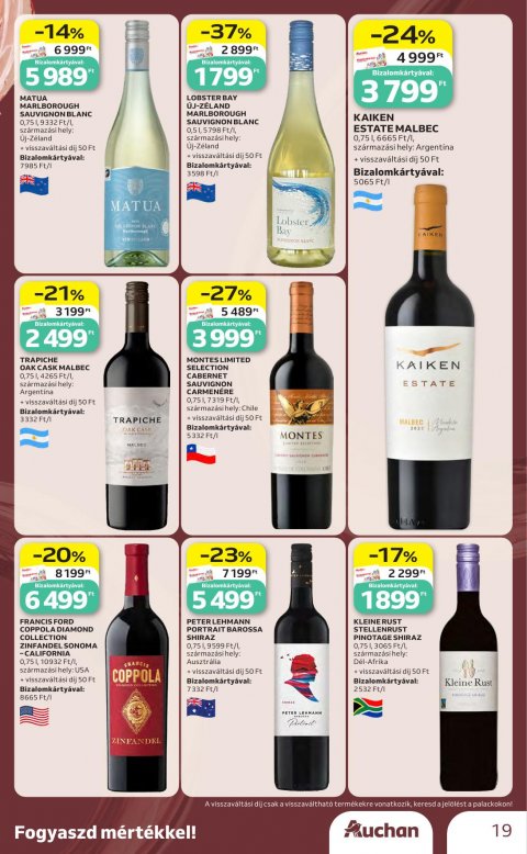 AUCHAN Hipermarket Bor ajánlataink akciós újság