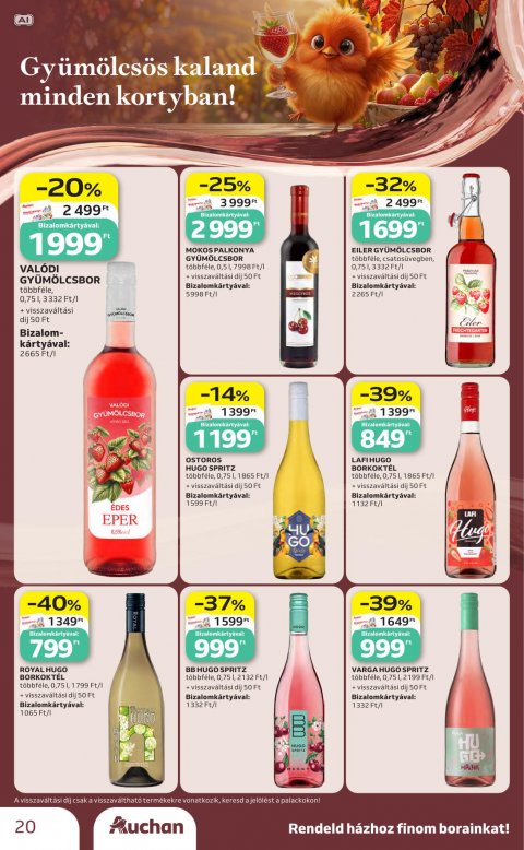 AUCHAN Hipermarket Bor ajánlataink akciós újság