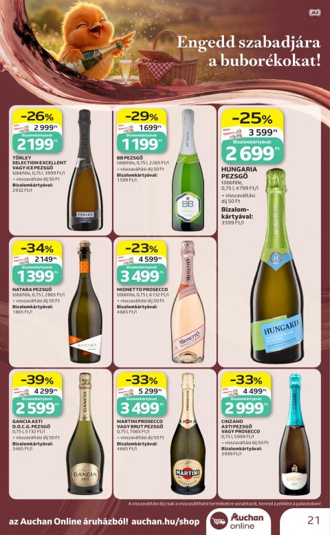 AUCHAN Hipermarket Bor ajánlataink akciós újság