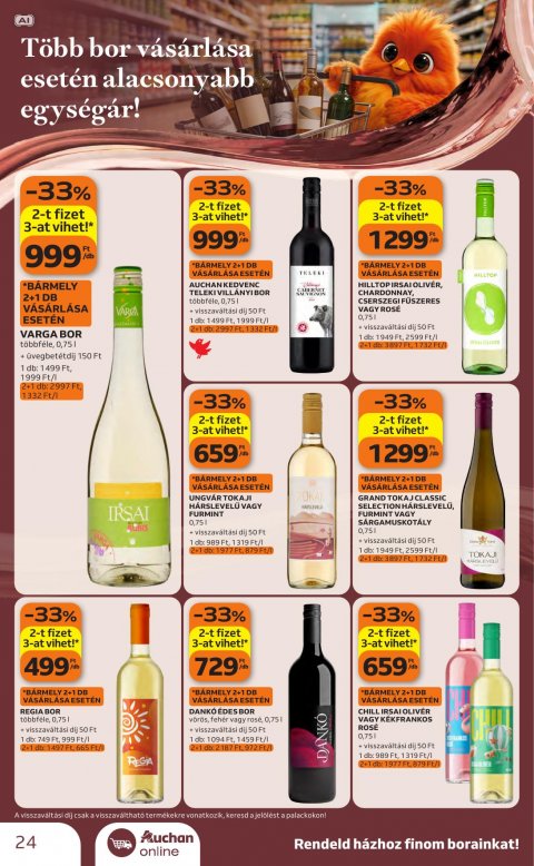 AUCHAN Hipermarket Bor ajánlataink akciós újság