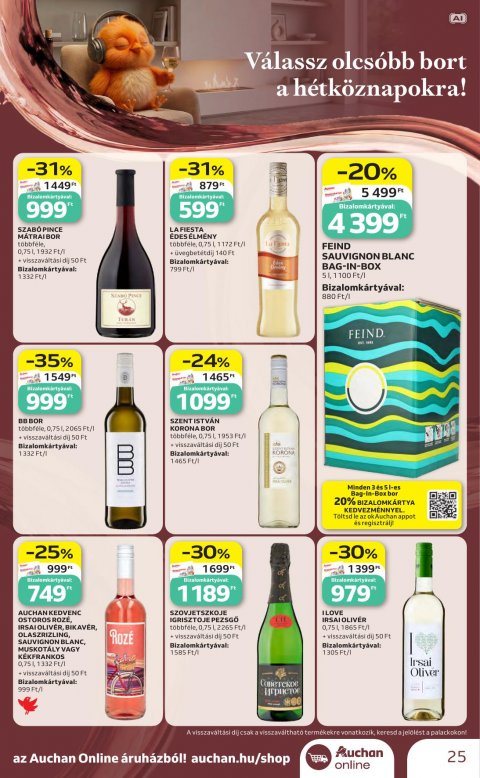 AUCHAN Hipermarket Bor ajánlataink akciós újság