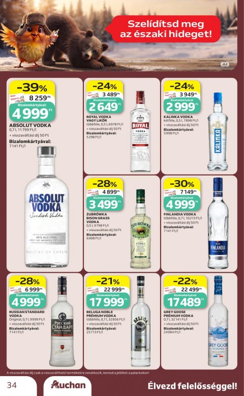 AUCHAN Hipermarket Bor ajánlataink akciós újság