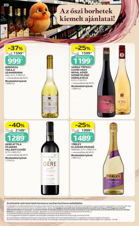 AUCHAN Hipermarket Bor ajánlataink akciós újság