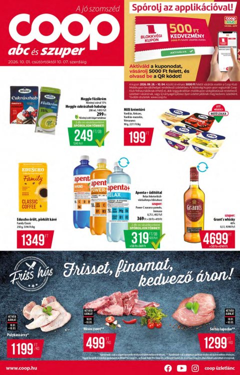COOP Országos akciós újság od 1. 10. 2026 do 7. 10. 2026