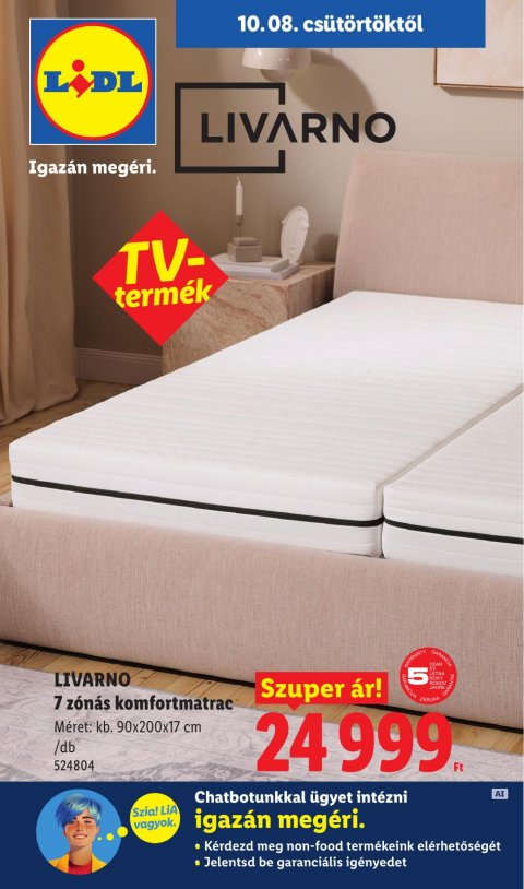 LIDL Nonfood akciós újság od 8. 10. 2026 do 8. 10. 2026