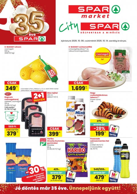 SPAR market Nagykapornak, Zalalovő szórólap akciós újság od 8. 10. 2026 do 14. 10. 2026