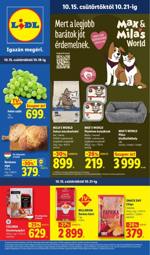 LIDL akciós újság od 15. 10. 2026 do 21. 10. 2026