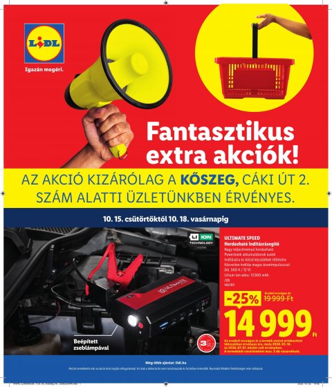 LIDL Regionális akciók akciós újság od 15. 10. 2026 do 18. 10. 2026