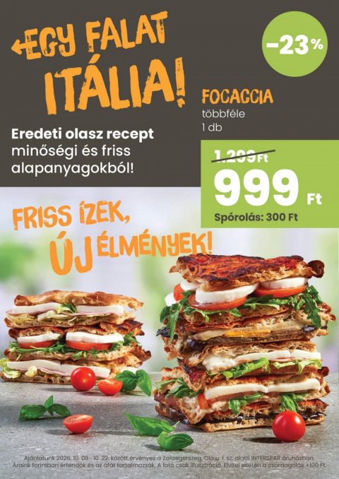 INTERSPAR toGo Zalaegerszeg akciós újság