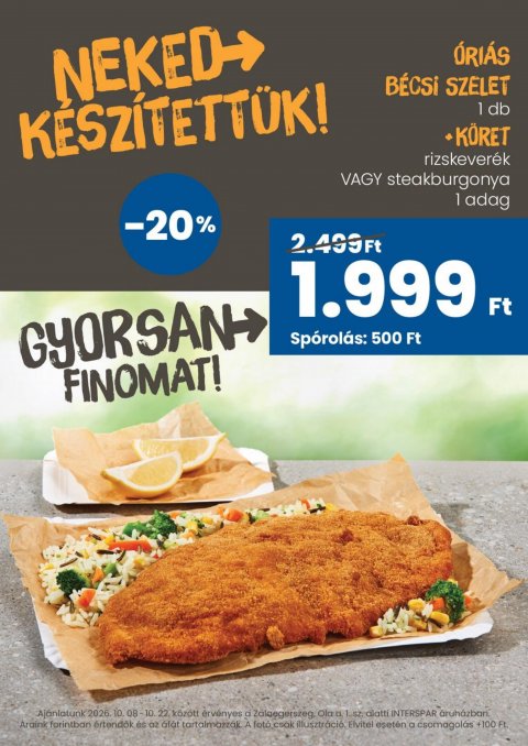 INTERSPAR toGo Zalaegerszeg akciós újság