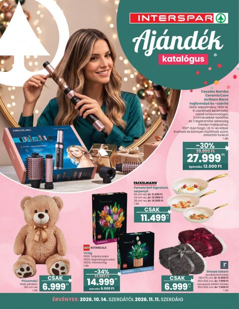 SPAR Ajándék katalógus 1. akciós újság od 14. 10. 2026 do 11. 11. 2026