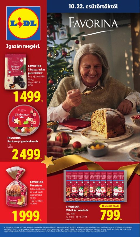 LIDL Favorina katalógus akciós újság od 22. 10. 2026 do 22. 10. 2026