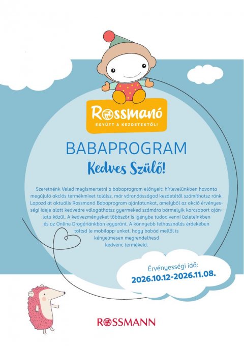 ROSSMANNÓ akciós újság od 12. 10. 2026 do 8. 11. 2026
