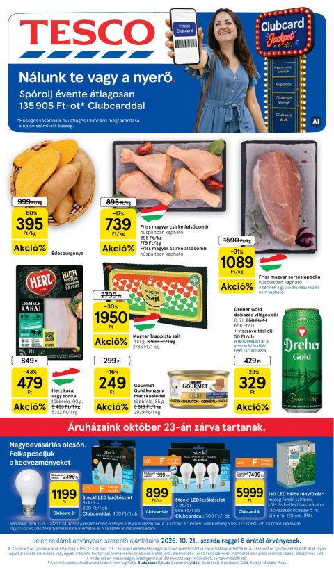 TESCO Hipermarket akciós újság od 21. 10. 2026 do 28. 10. 2026