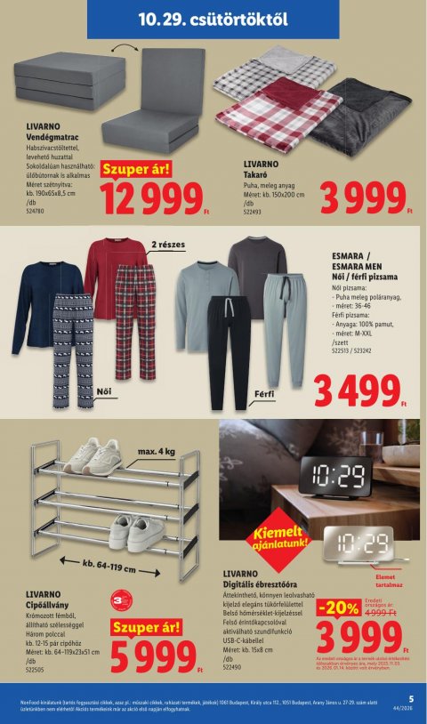 LIDL Nonfood akciós újság