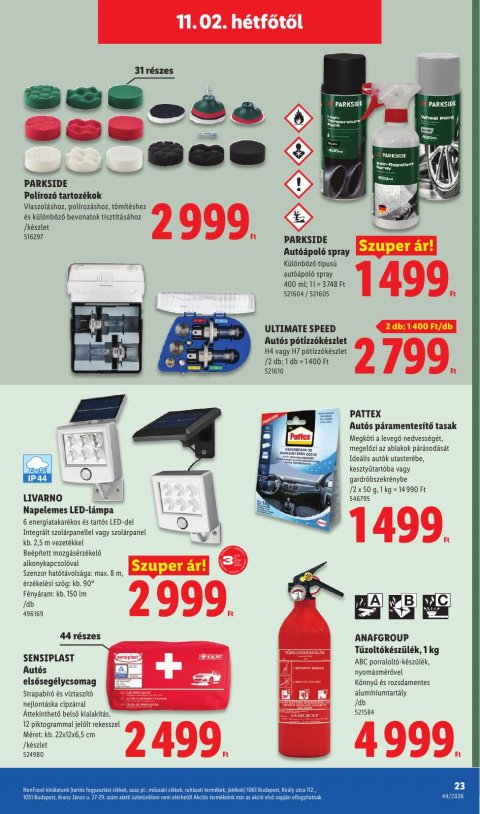LIDL Nonfood akciós újság