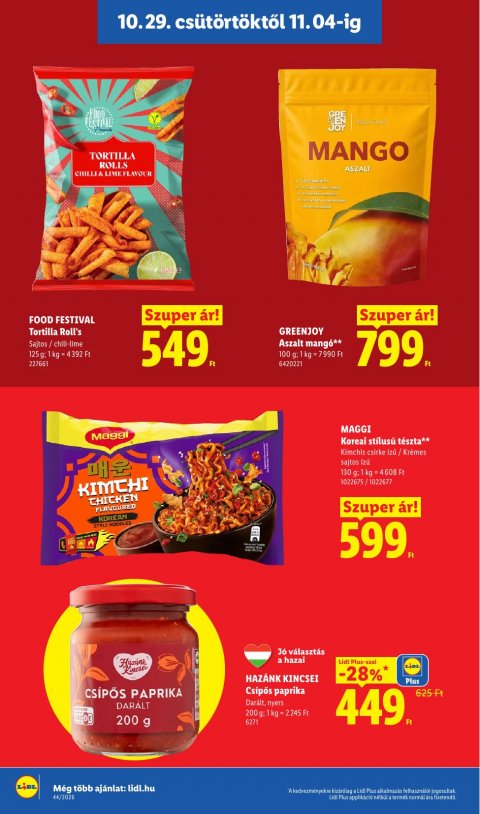 LIDL akciós újság