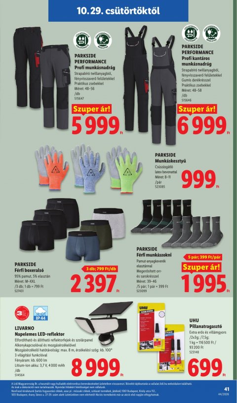 LIDL akciós újság