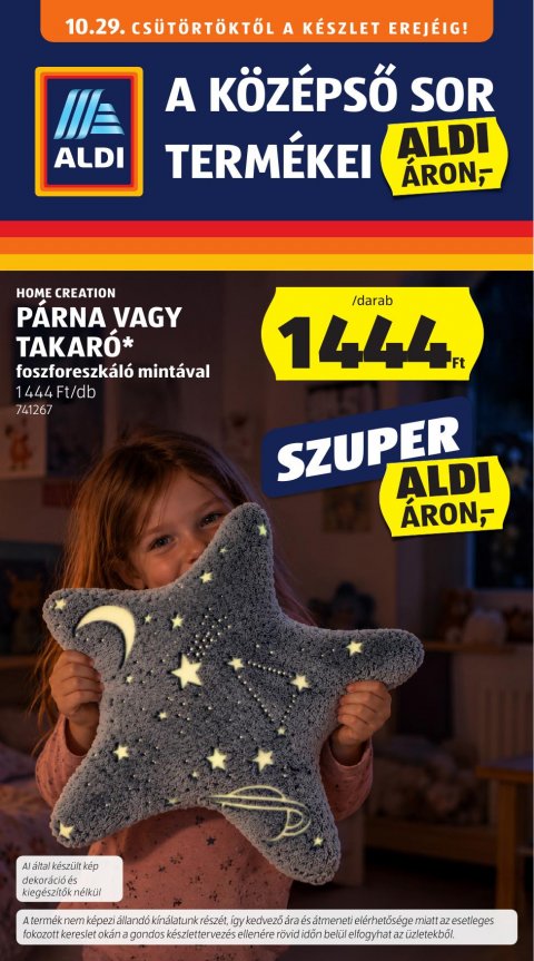ALDI középső sor akciós újság od 29. 10. 2026 do 29. 10. 2026