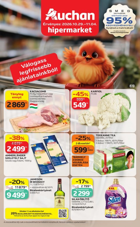 AUCHAN Hipermarket akciós újság od 29. 10. 2026 do 4. 11. 2026
