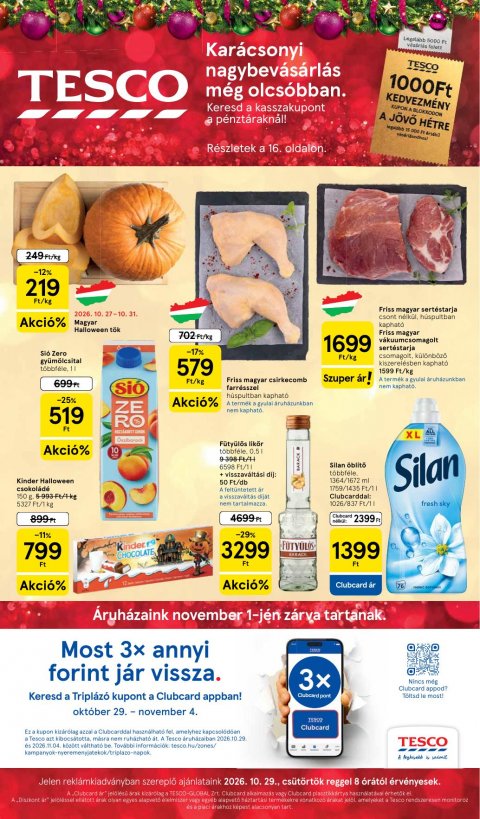 TESCO Hipermarket akciós újság od 29. 10. 2026 do 4. 11. 2026