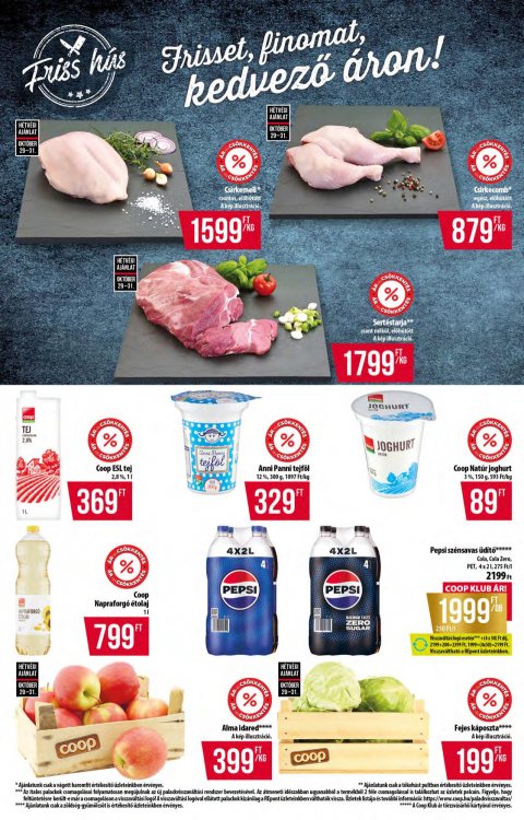 COOP Tisza akciós újság