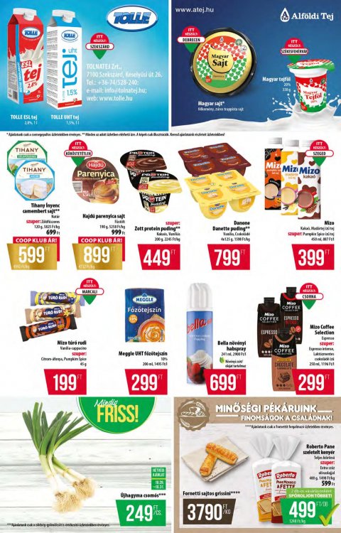 COOP Tisza akciós újság